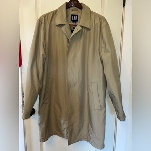 GAP Men's Tan Rain Coat W Removable Lining